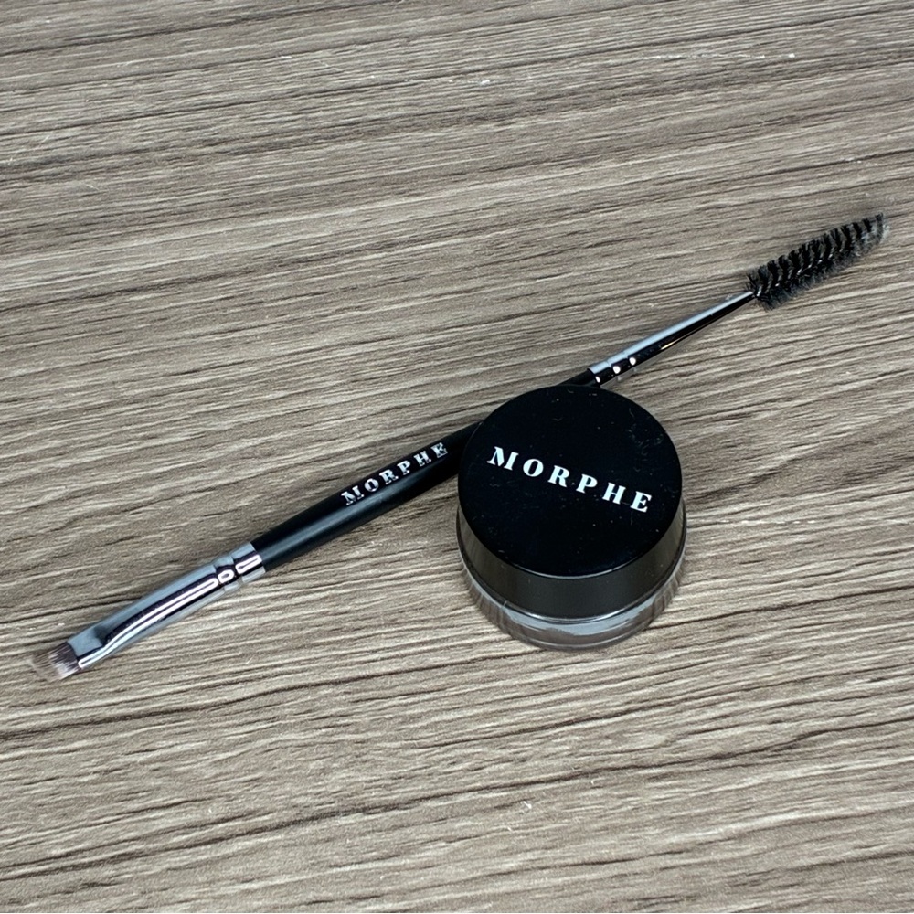 Morphe Brow Pomade and Dual-Ended Brush in Black